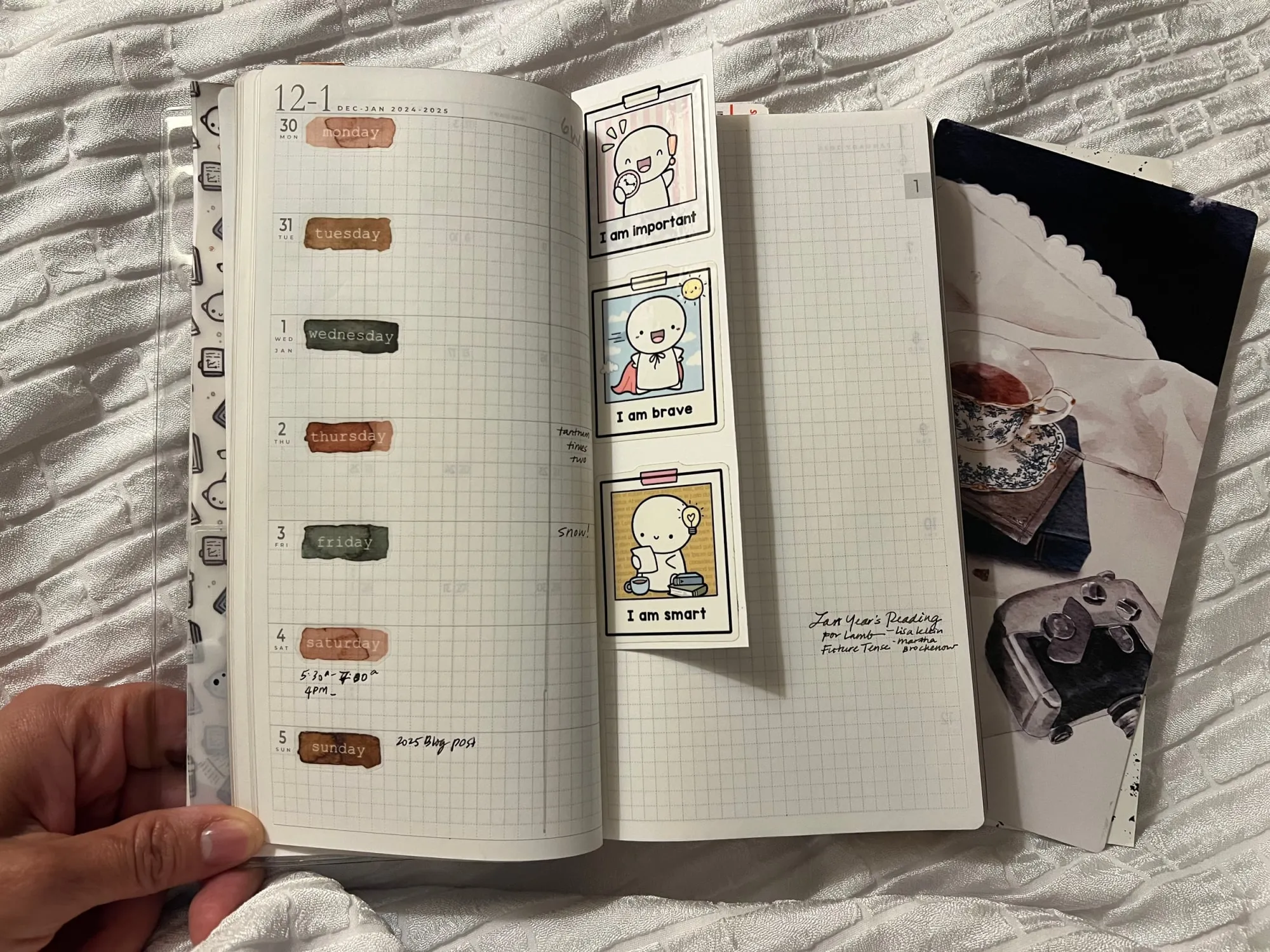 First week of 2025 weekly spread