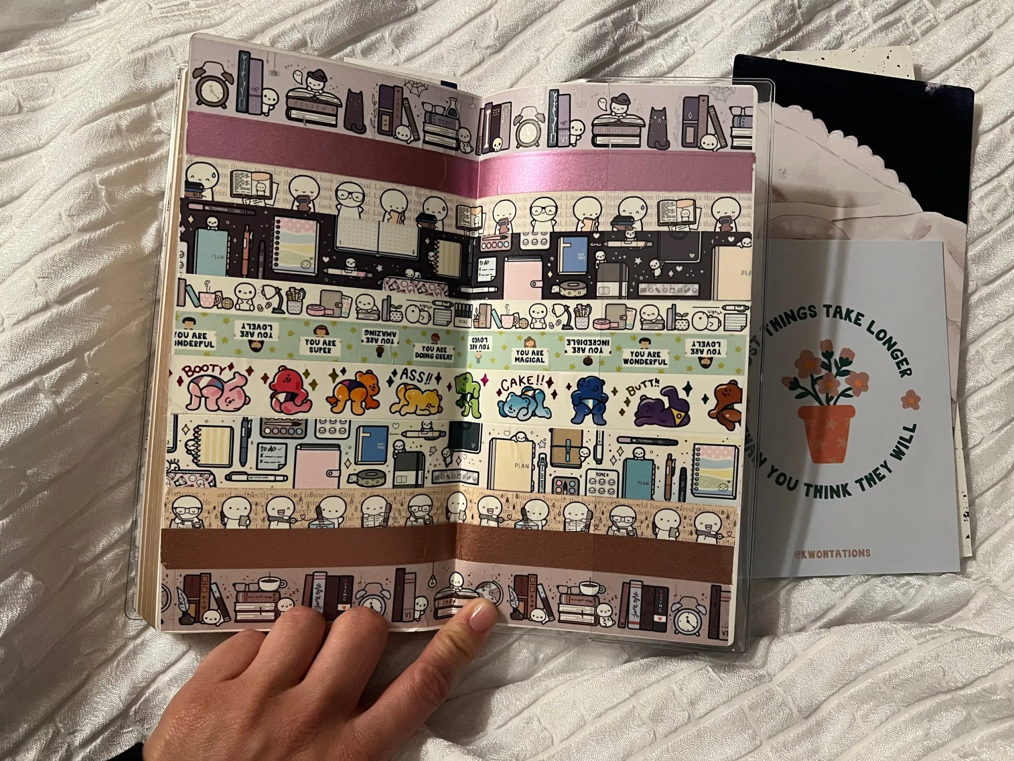 Decorated inside back cover